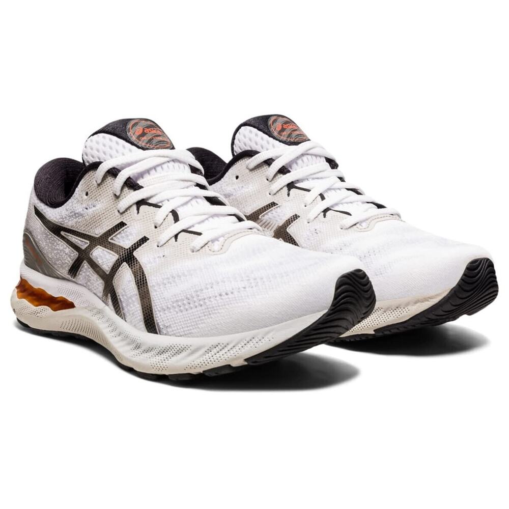 ASICS Men's Gel-Nimbus 23 Running Shoes, White/Oyster Grey 10 M US